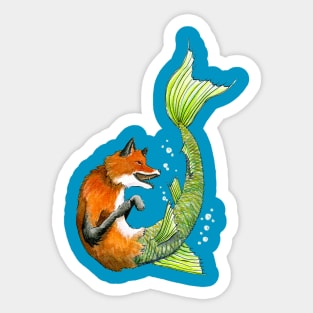 River Fox Sticker